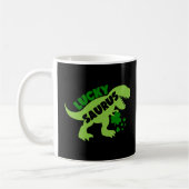 Lucky Saurus - St. Patrick's Day Dino Kaffeetasse (Links)