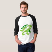 Lucky Saurus - St. Patrick's Day Dino T-Shirt (Vorne ganz)