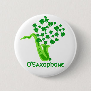 Lucky Saxophon Button