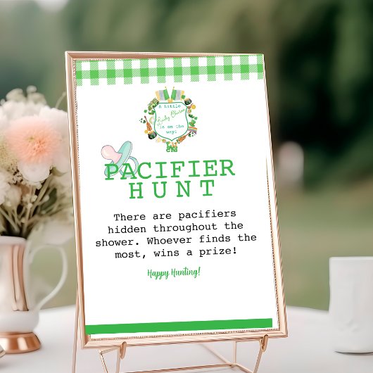 Lucky Schnuller Hunt Baby Showspiel Tischnummer