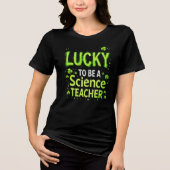 Lucky Science Teacher Tri-Blend Shirt (Vorderseite)