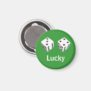 Lucky Seven Dice Roll Magnet