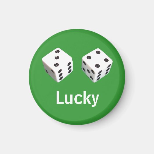 Lucky Seven Dice Roll Magnet (Vorne)