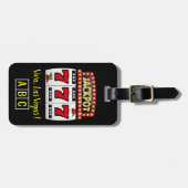 Lucky Seven Jackpot-Gepäcktag Gepäckanhänger (Vorderseite horizontal)