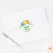 Lucky Seven Rainbow Clolies 7. Geburtstagsparty Runder Aufkleber (Umschlag)
