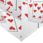 Lucky Sevens Diamonds and Hearts Poker Cards, Tischdecke (Schrägansicht)