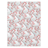 Lucky Sevens Diamonds and Hearts Poker Cards, Tischdecke (Vorderseite)