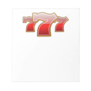 Lucky Sevens - Slot Machine Jackpot Notizblock
