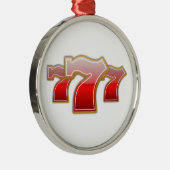 Lucky Sevens - Slot Machine Jackpot Ornament Aus Metall (Rechts)