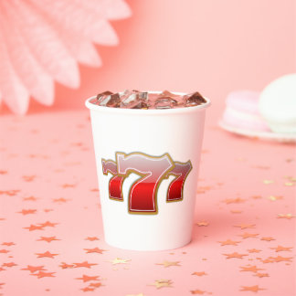 Lucky Sevens - Slot Machine Jackpot Pappbecher