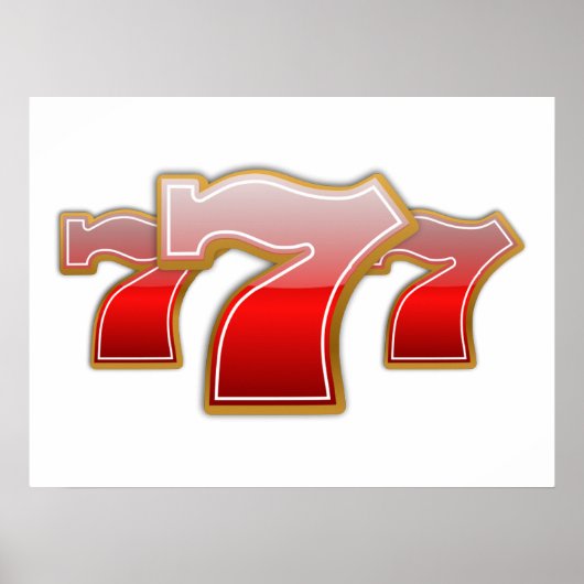 Lucky Sevens - Slot Machine Jackpot Poster (Vorne)