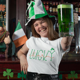 Lucky Shamr St. Patrick's Day Green Tri-Blend Shirt