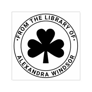 Lucky Shamrock #5 Bibliotheksbuchname Permastempel