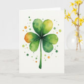 Lucky Shamrock Art Card Karte (Gelbe Blume)