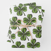 Lucky Shamrock Geschenkpapier Set (Beispiel)