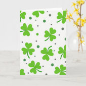 Lucky Shamrock Pattern Great Card Karte (Gelbe Blume)