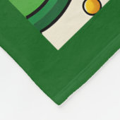Lucky Shamrock Pot of Gold Irischer Hut St. Patric Fleecedecke (Ecke)