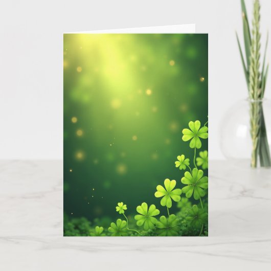 Lucky Shamrock Springtime Card Karte (Vorderseite)