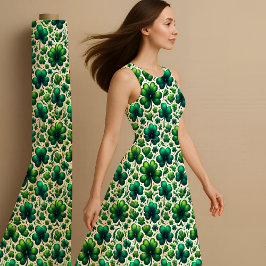 Lucky Shamrock St. Patrick’s Day Pattern Fabric Stoff