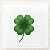 Lucky Shamrock St. Patrick's Day Untersetzer (Vorderseite)