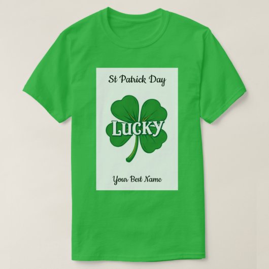 Lucky Shamrock Vintage T-Shirt (Design vorne)