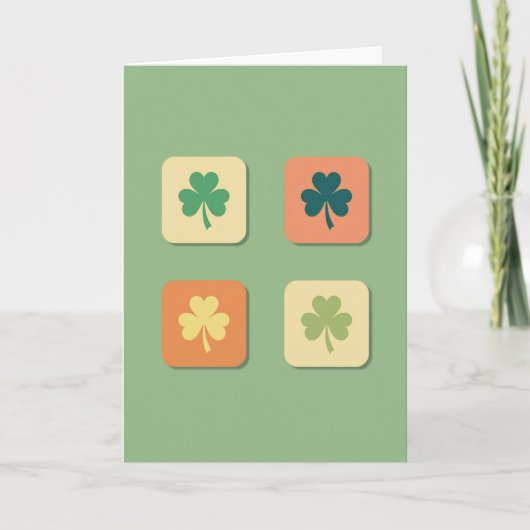 Lucky Shamrocks Art Card Karte (Vorderseite)