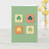 Lucky Shamrocks Art Card Karte (Gelbe Blume)