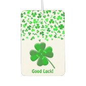 Lucky Shamrocks Confetti Pattern Personalized Autolufterfrischer (Vorderseite)