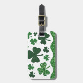 Lucky Shamrocks Gepäckanhänger (Vorderseite vertikal)