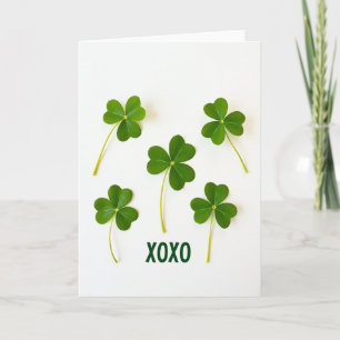 Lucky Shamrocks Xoxo Karte