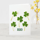 Lucky Shamrocks Xoxo Karte (Gelbe Blume)