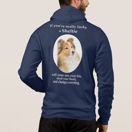 Lucky Sheltie Hoodie (Rückseite)