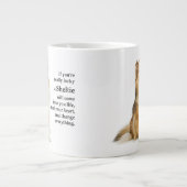 Lucky Sheltie Jumbo-Tasse (Vorderseite)