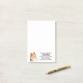 Lucky Sheltie Post-it Klebezettel (Auf Schreibtisch)