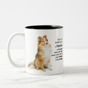Lucky Sheltie Zweifarbige Tasse