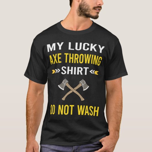 Lucky Shirt Ax Axes werfen (Vorderseite)