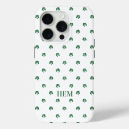 Lucky Shot Mit Monogramm Irish Four Leaf Clovers Case-Mate iPhone Hülle
