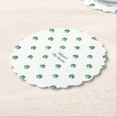 Lucky Shot Painterly Clover Saint Patrick's Day Untersetzer (angewinkelt)