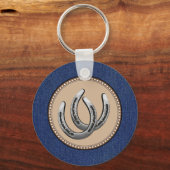 Lucky Silver Horseshows Western Style Schlüsselanhänger (Vorderseite)