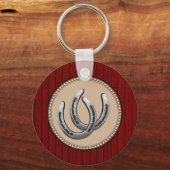 Lucky Silver Horseshows Western Style Schlüsselanhänger (Vorderseite)