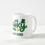 Lucky since Year Kaffeetasse (VorderseiteRechts)