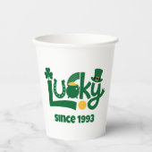 Lucky since Year Pappbecher (Vorderseite)