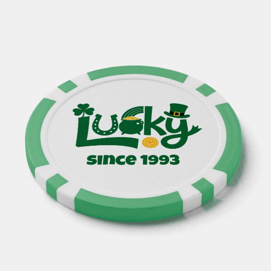 Lucky since Year Pokerchips (Einzeln)