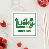 Lucky since Year Serviette (Beispiel)