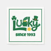 Lucky since Year Serviette (Vorderseite)