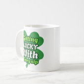 Lucky Sip Klassischer Becher Kaffeetasse (Vorderseite Links)