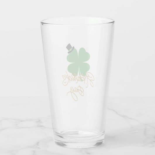 Lucky Sips: St. Patrick's Day Edition - Logo in ei Glas (Rückseite)