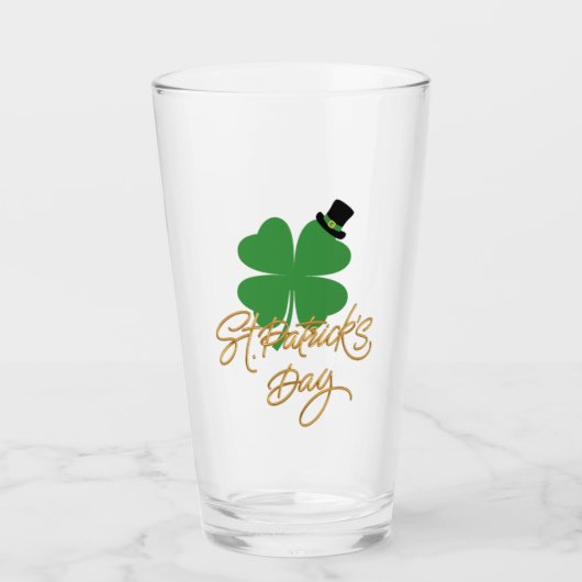 Lucky Sips: St. Patrick's Day Edition - Logo in ei Glas (Vorderseite)