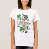 Lucky Skeleton , ST Patricks Day, Pat T-Shirt (Vorderseite)