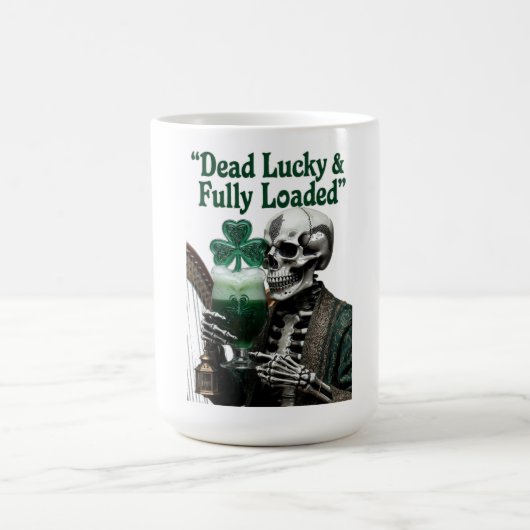Lucky Skeleton Stout T-Shirt | Dead Lucky Kaffeetasse (Mittel)